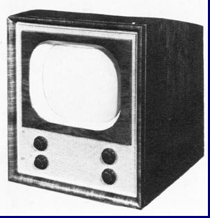 Een televisietoestel uit de beginjaren, hier de TX-500U van Philips.