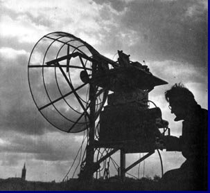 Radarantenne uit de vijftiger jaren.
