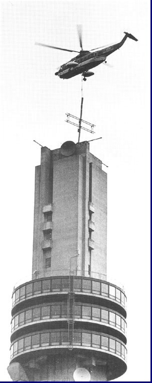 KPN televisie toren in Hilversum in aanbouw